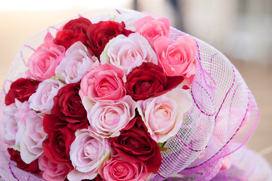 Close up rose boquet